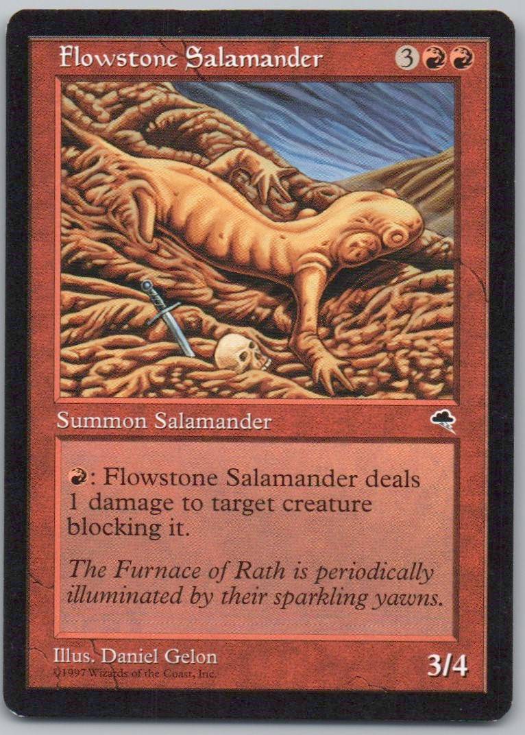 Flowstone Salamander 175 Normal Creature Card - Tempest