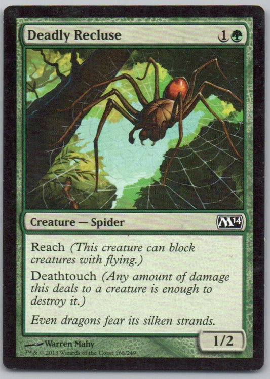 Deadly Recluse 168 Normal Creature Card - Magic 2014