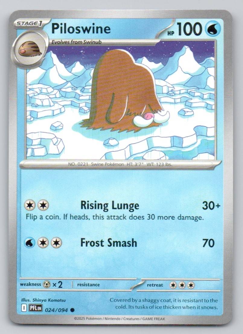 Piloswine 024 NOR Card - Phantasmal Flames