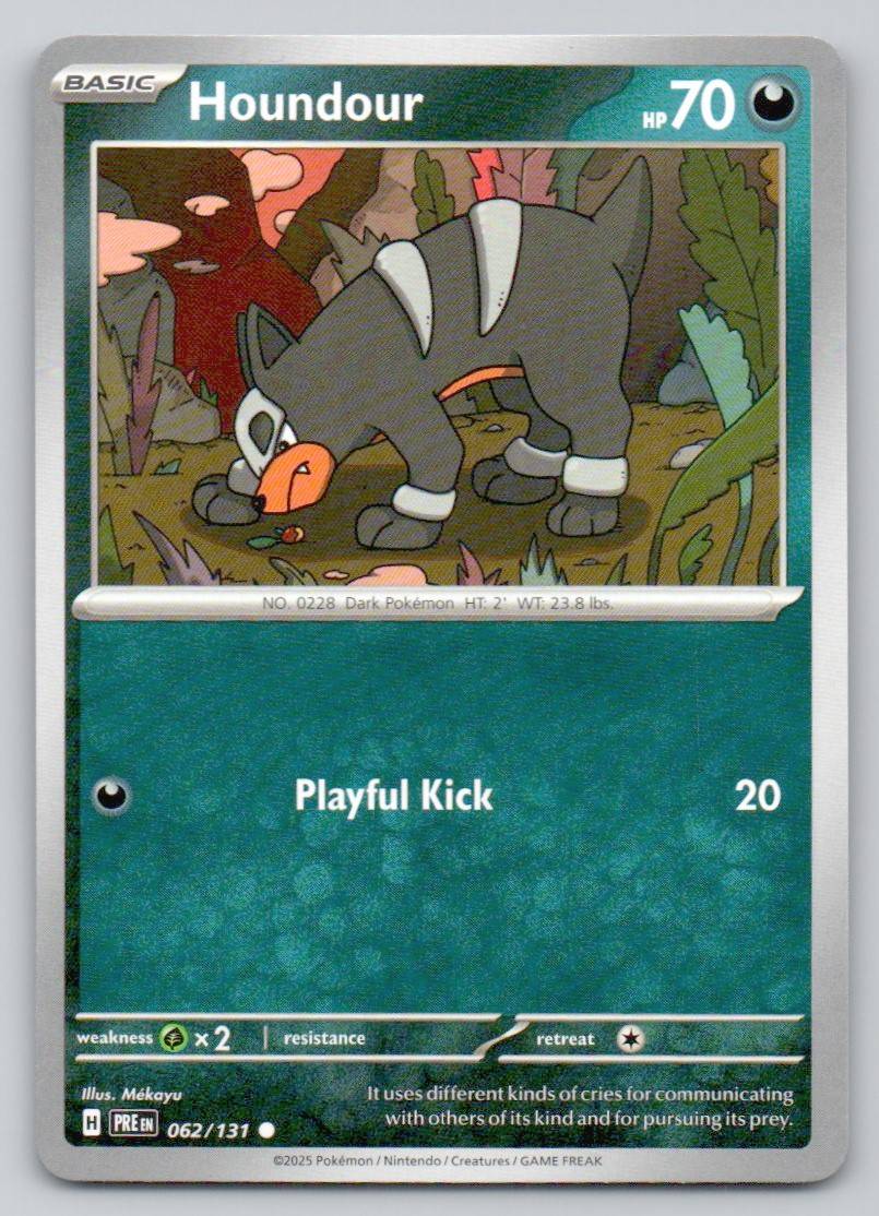 Houndour 062 NOR Card - Prismatic Evolutions