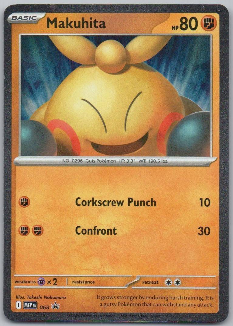 Makuhita 068 HOL Card - ME: Mega Evolution Promo