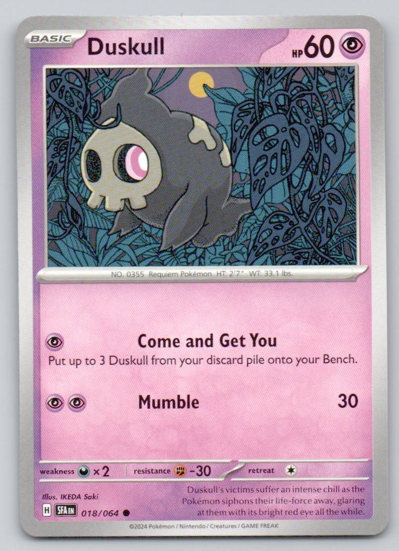 Duskull 018 NOR Card - Shrouded Fable