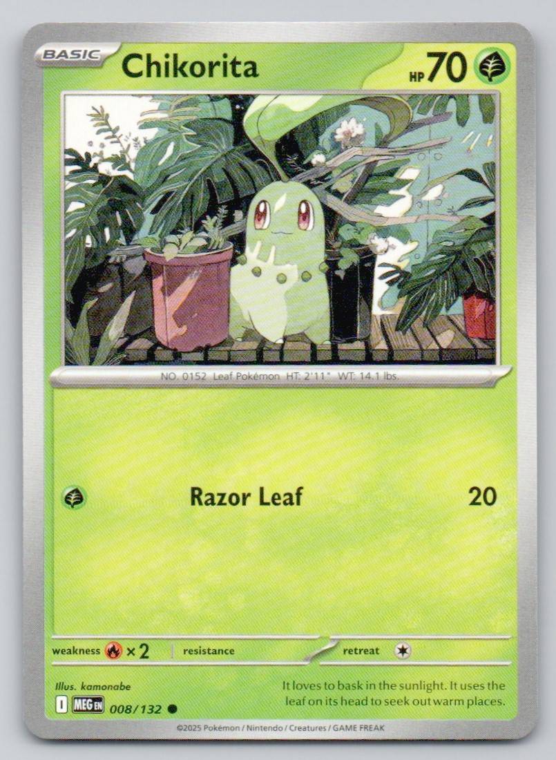 Chikorita 008 NOR Card - Mega Evolution