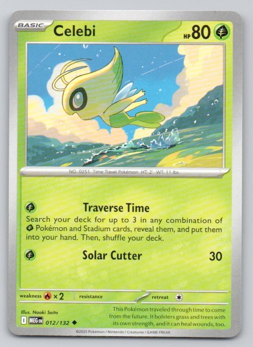 Celebi 012 NOR Card - Mega Evolution