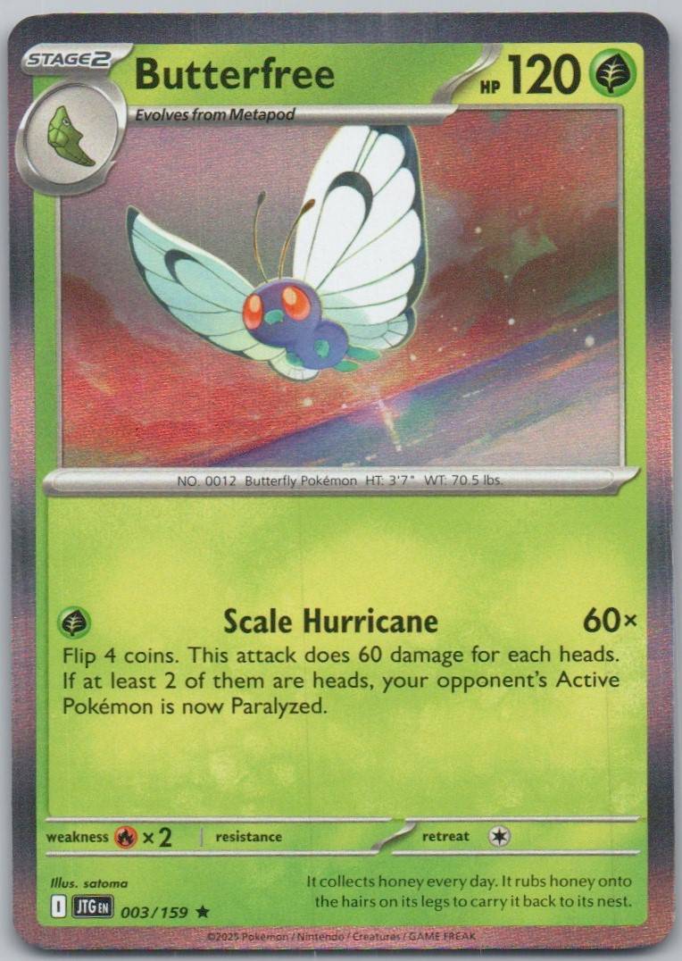 Butterfree 003 NOR Card - Journey Together