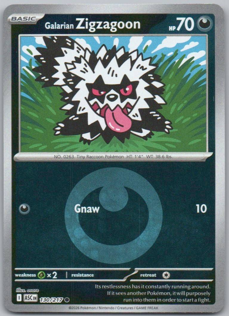130 - Galarian Zigzagoon (Energy Symbol Pattern)