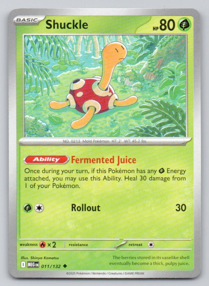 Shuckle 011 NOR Card - Mega Evolution