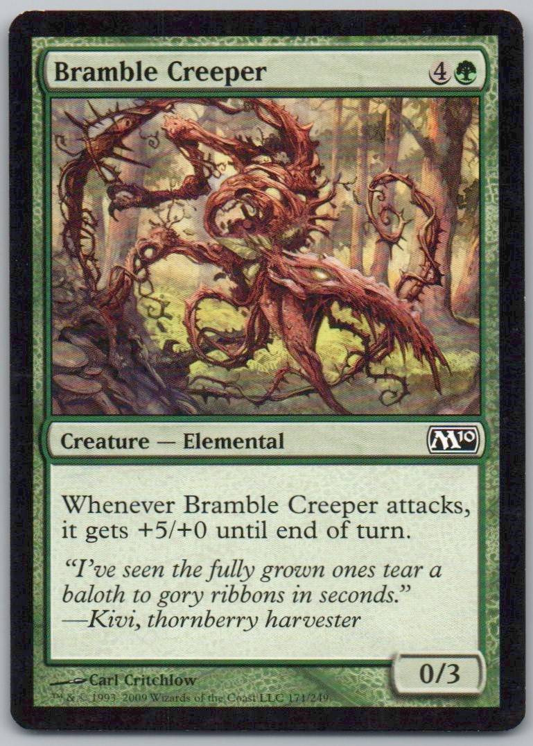 Bramble Creeper 171 Normal Creature Card - Magic 2010