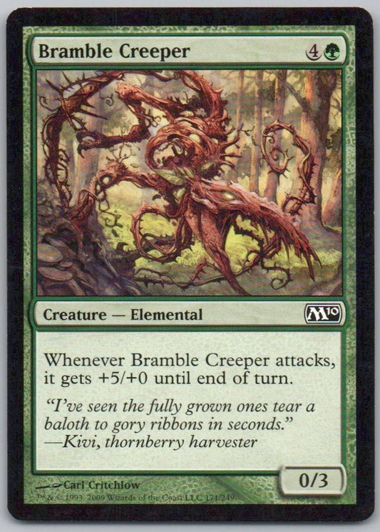 Bramble Creeper 171 Normal Creature Card - Magic 2010