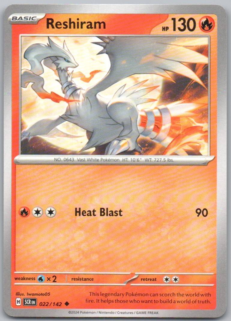 Reshiram 022 NOR Card - Stellar Crown