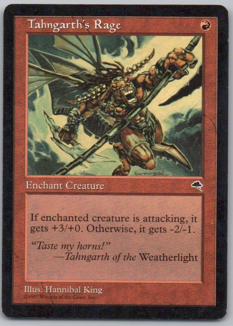 Tahngarth's Rage 209 Normal Enchantment Card - Tempest