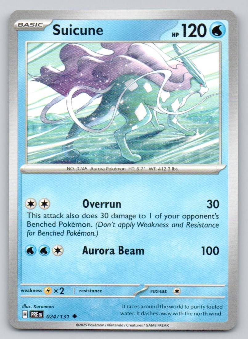 Suicune 024 NOR Card - Prismatic Evolutions