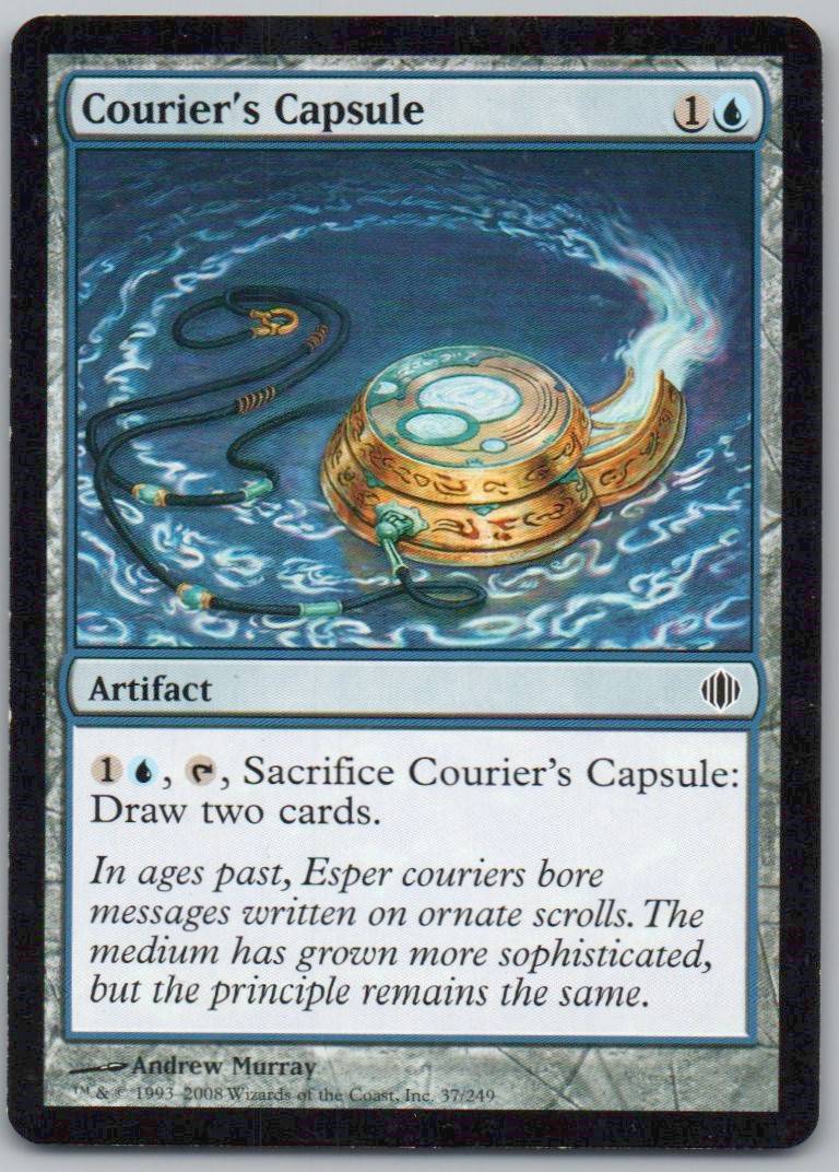Courier's Capsule 37 Normal Artifact Card - Shards of Alara