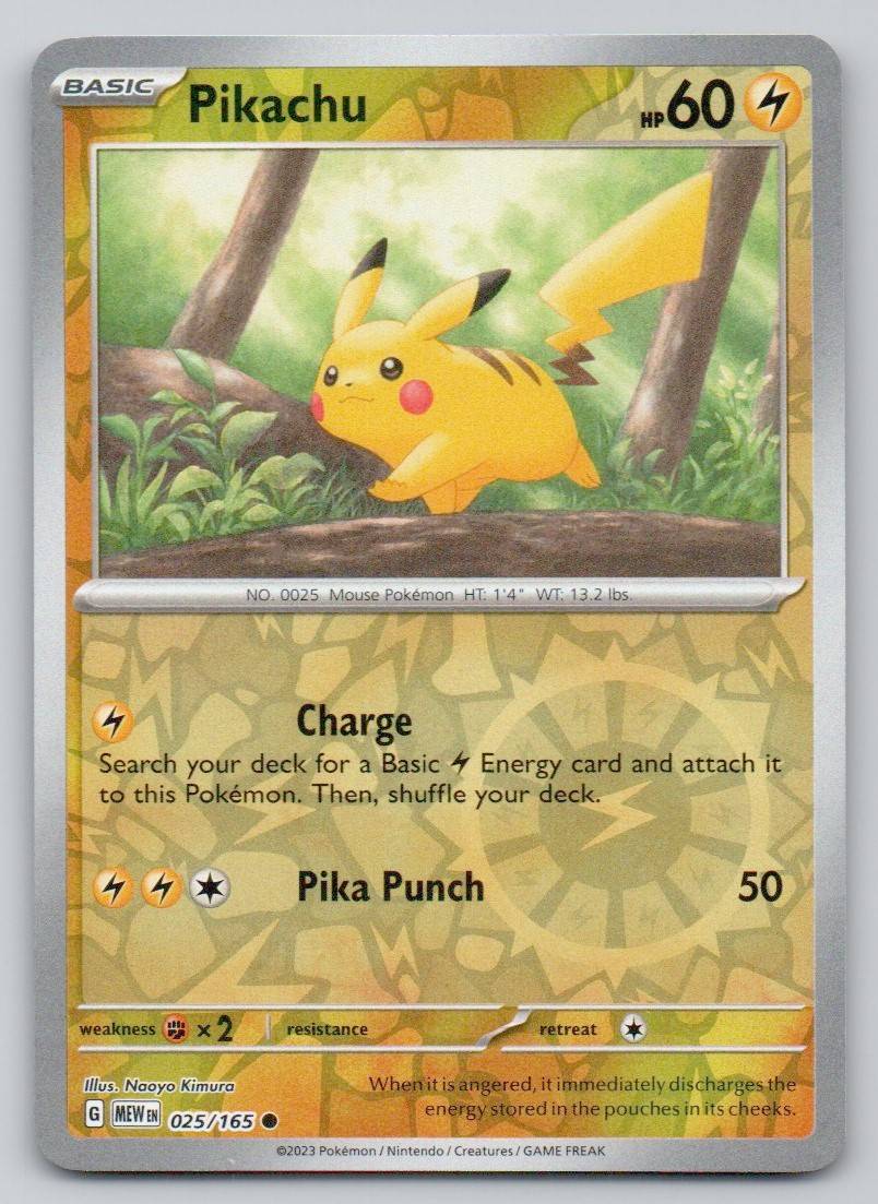 Pikachu 025 HOL Card - Miscellaneous Cards & Products
