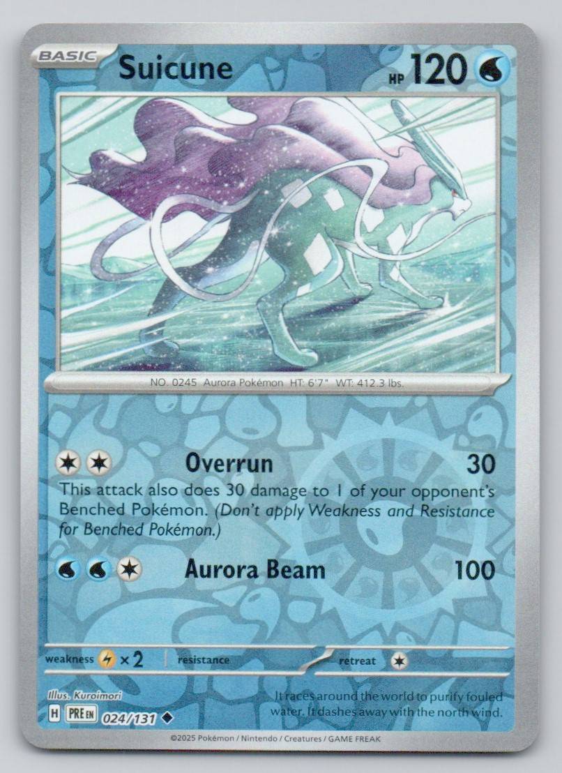 Suicune 024 REV Card - Prismatic Evolutions