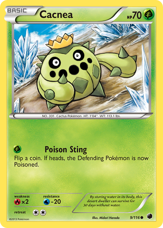 Cacnea 009 Normal Grass Card - Plasma Freeze