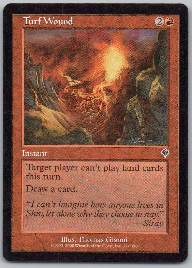 Turf Wound 177 Normal Instant Card - Invasion