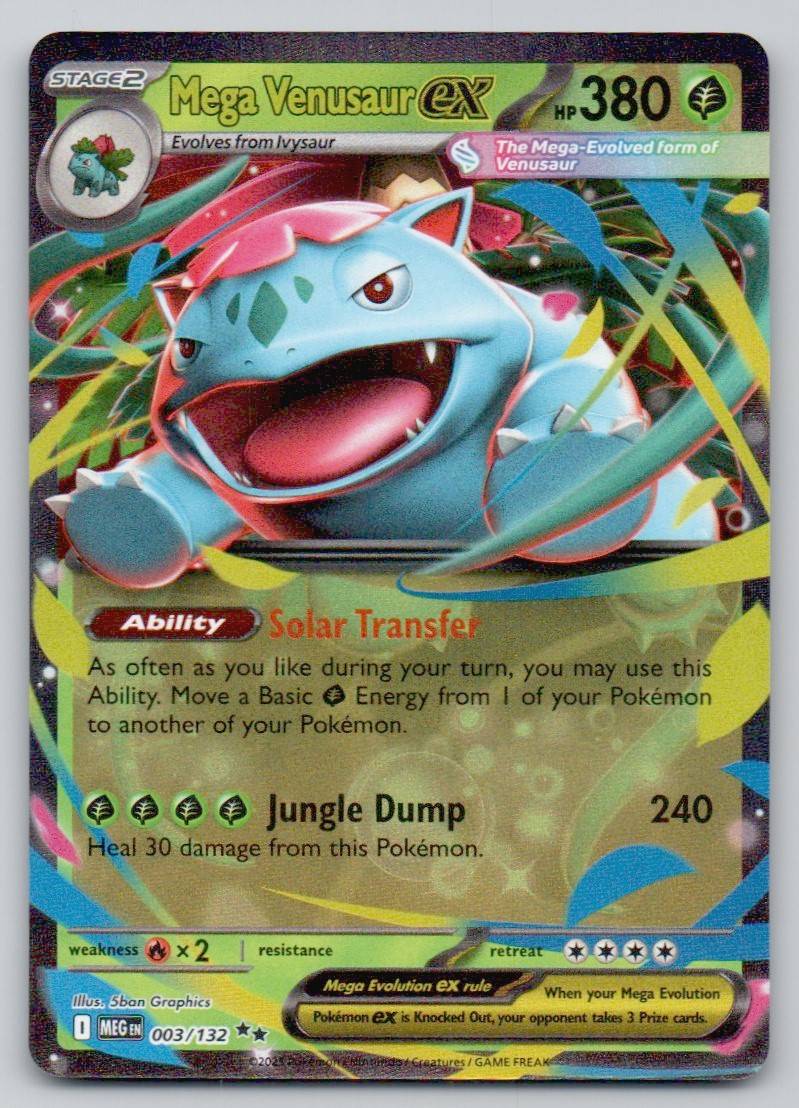 Mega Venusaur ex 003 NOR Card - Mega Evolution