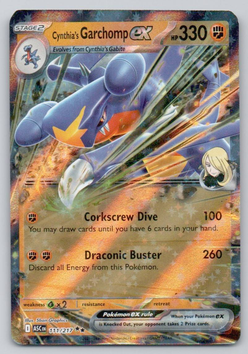 Cynthia's Garchomp ex 111 NOR Card - Ascended Heroes