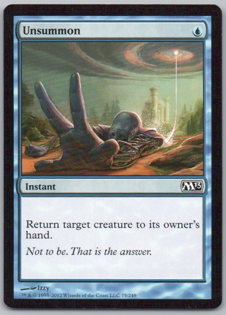 Unsummon 75 Normal Instant Card - Magic 2013