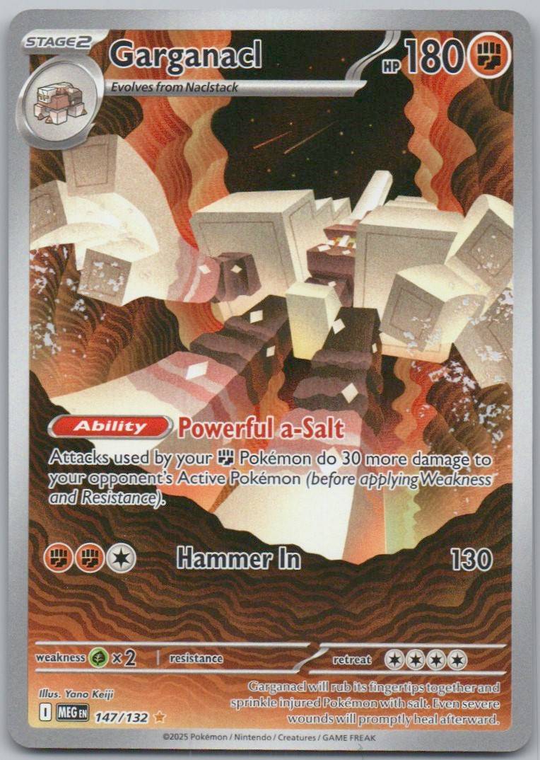 Garganacl 147 Holo Fighting Card - Mega Evolution