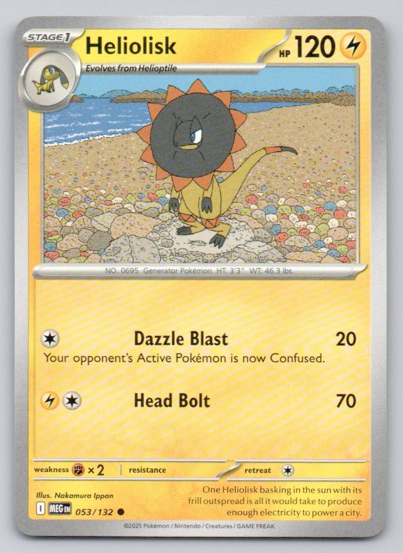 Heliolisk 053 NOR Card - Mega Evolution
