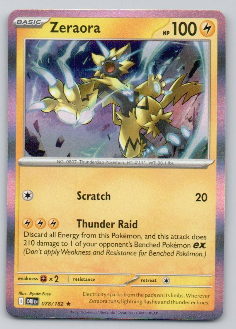 Zeraora 078 NOR Card - Destined Rivals