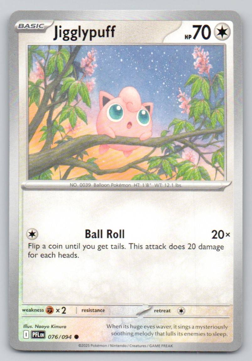 Jigglypuff 076 NOR Card - Phantasmal Flames