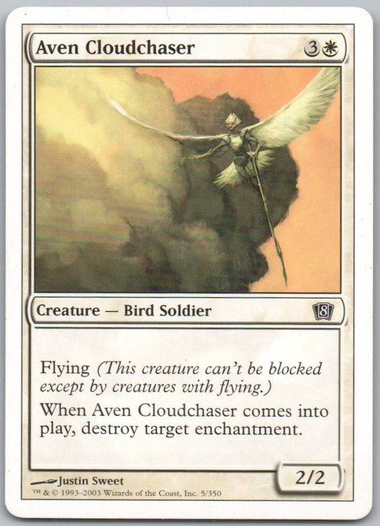 Aven Cloudchaser 5 Normal Creature Card - 8th Edition