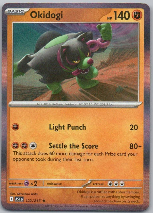 Okidogi 122 Holo Fighting Card - Ascended Heroes