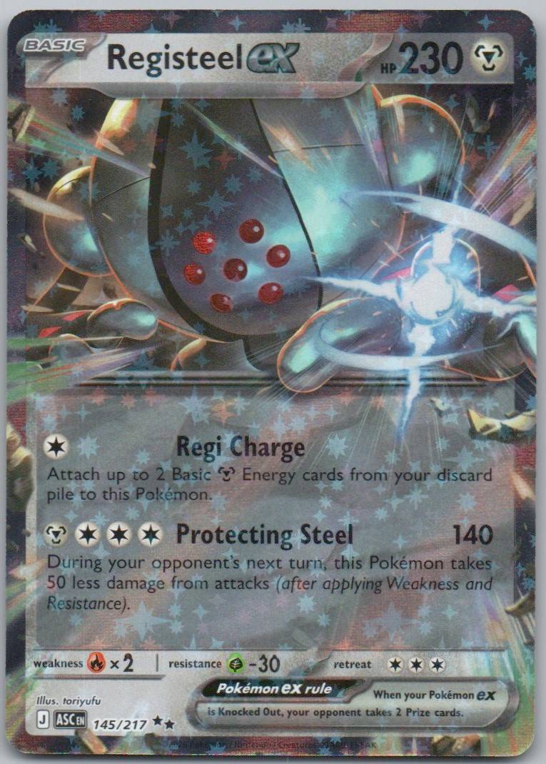 Registeel EX 145 Holo Steel Card - Ascended Heroes