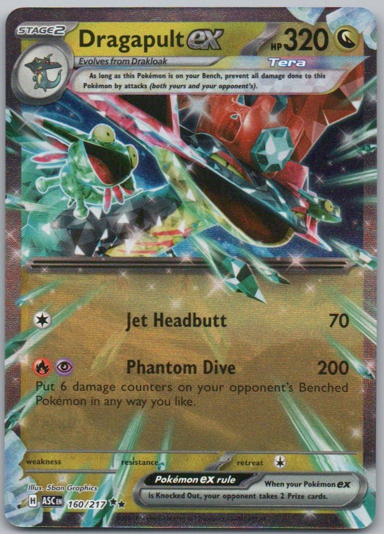Dragapult EX 160 Holo Dragon Card - Ascended Heroes