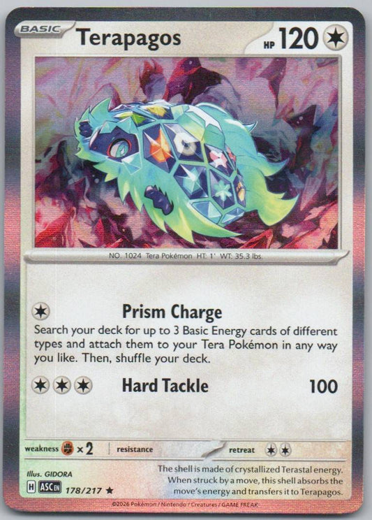 Terapagos 178 Holo Colorless Card - Ascended Heroes