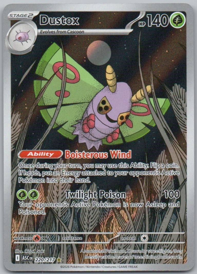 Dustox 220 Holo Grass Card - Ascended Heroes