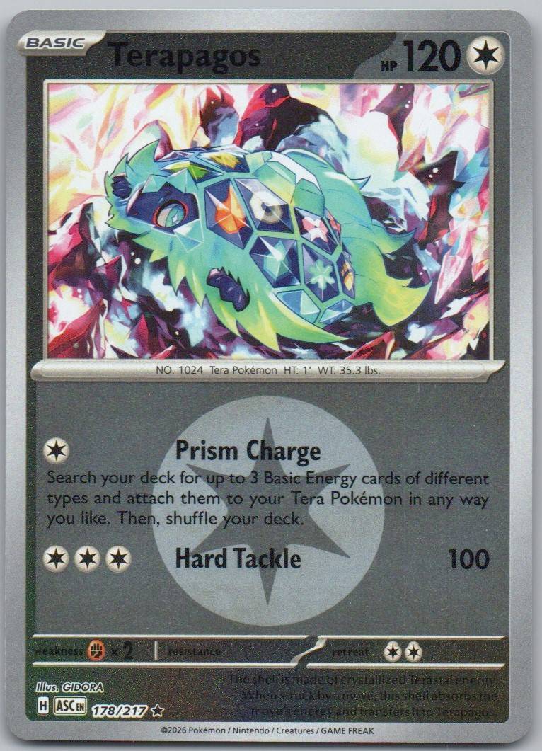 Terapagos 178 Energy Holo Colorless Card - Ascended Heroes