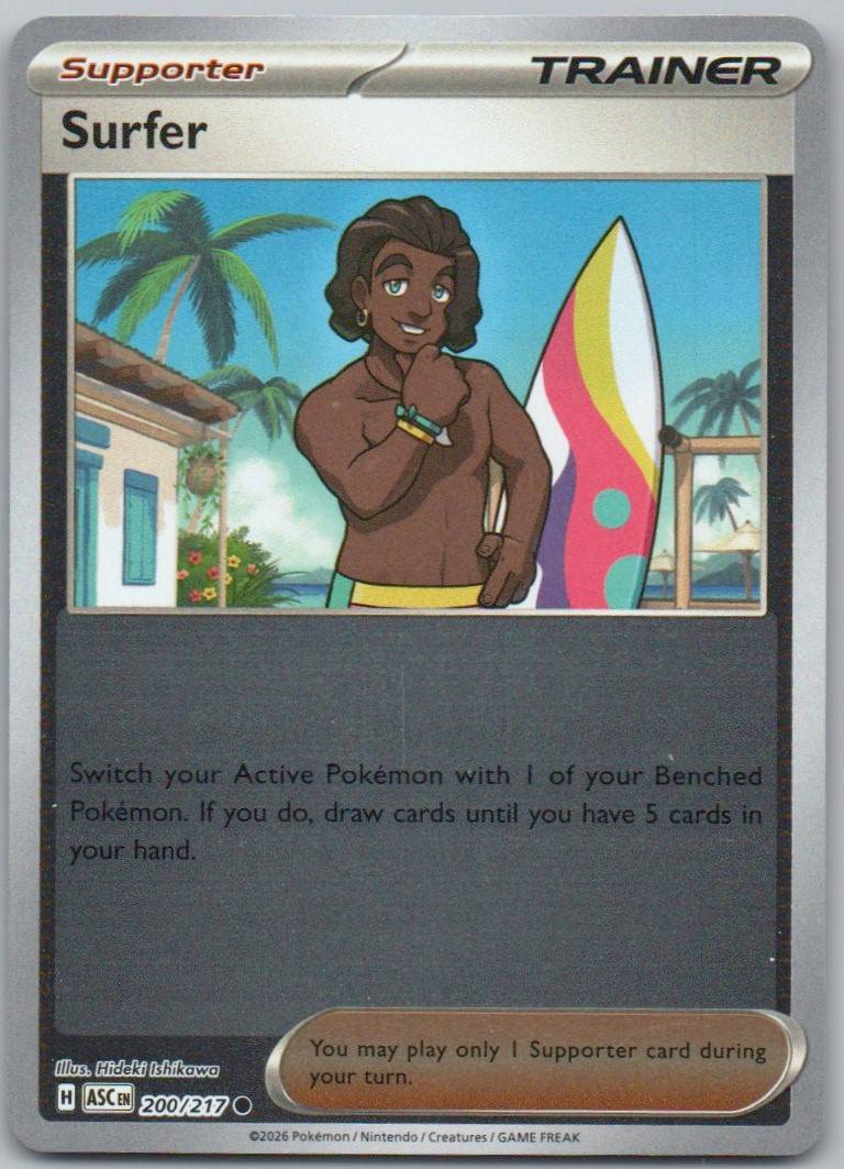 Surfer 200 Energy Holo Trainer Card - Ascended Heroes