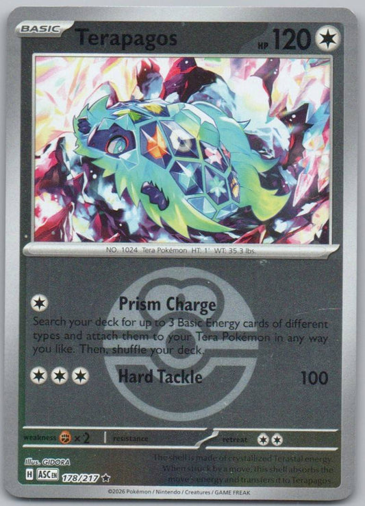 Terapagos 178 Poke Ball Colorless Card - Ascended Heroes