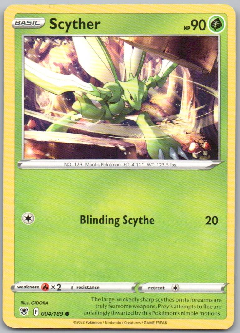 Scyther 004 Normal Grass Card - Astral Radiance