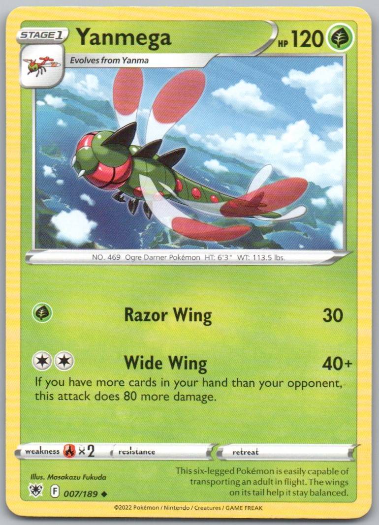 Yanmega 007 Normal Grass Card - Astral Radiance