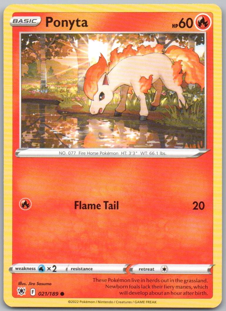 Ponyta 021 Normal Fire Card - Astral Radiance