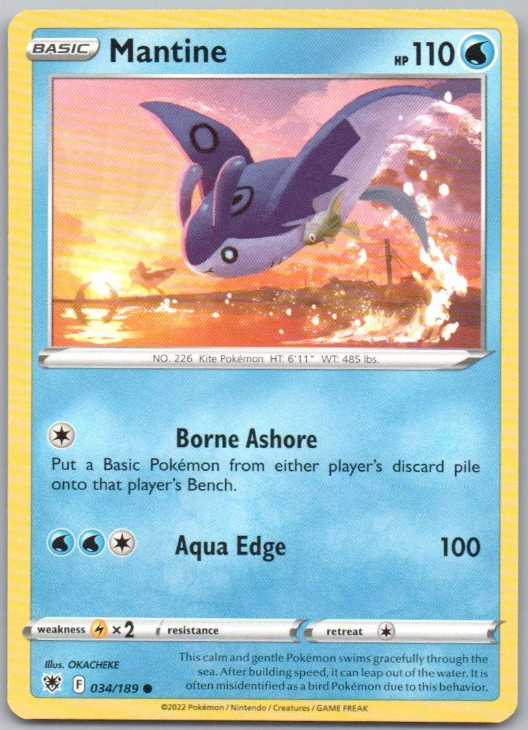 Mantine 034 Normal Water Card - Astral Radiance