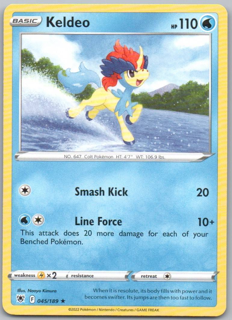 Keldeo 045 Normal Water Card - Astral Radiance
