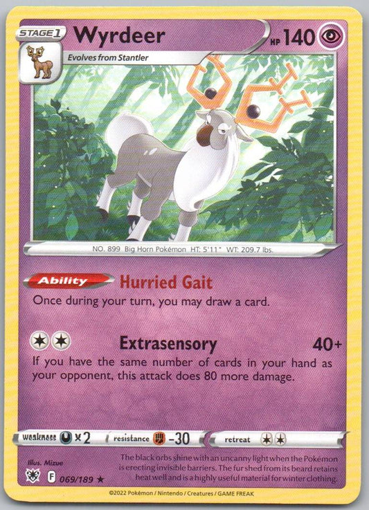 Wyrdeer 069 Normal Psychic Card - Astral Radiance