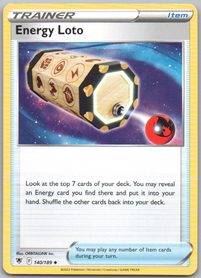 Energy Loto 140 Normal Trainer Card - Astral Radiance