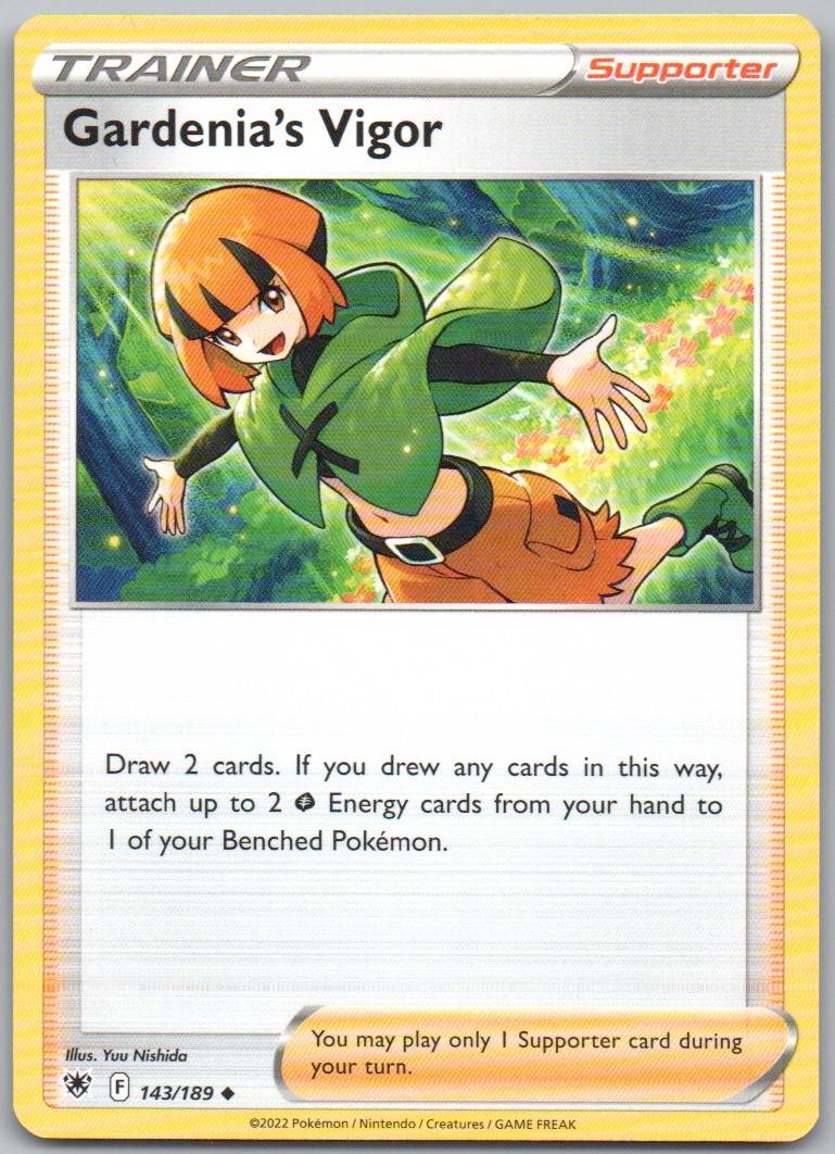 Gardenia's Vigor 143 Normal Trainer Card - Astral Radiance