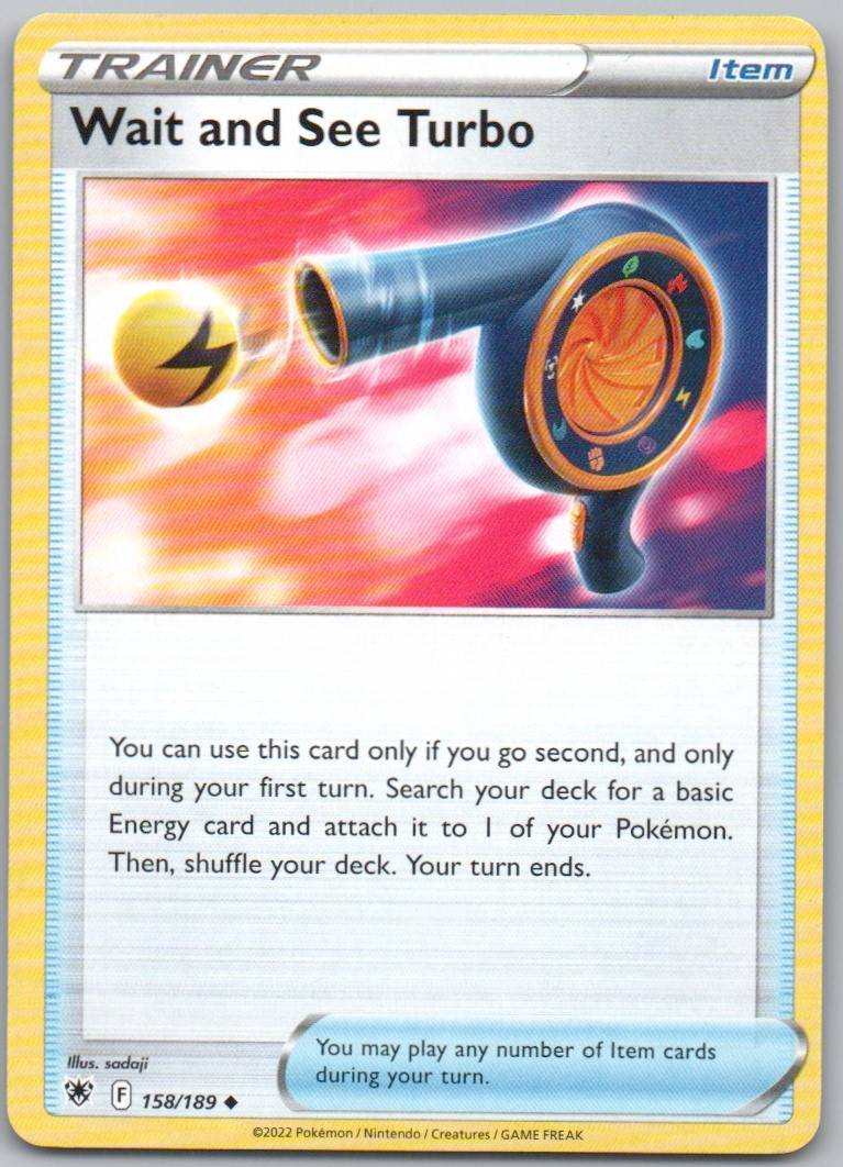 Wait and See Turbo 158 Normal Trainer Card - Astral Radiance