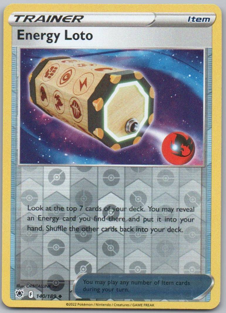 Energy Loto 140 Reverse Holo Trainer Card - Astral Radiance