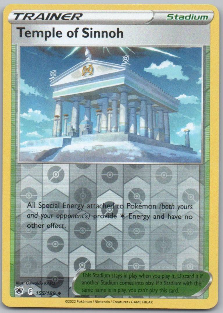 Temple of Shinnoh 155 Reverse Holo Trainer Card - Astral Radiance