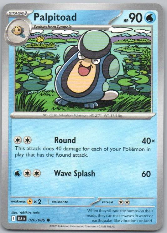Palpitoad 020 Normal Water Card - Black Bolt
