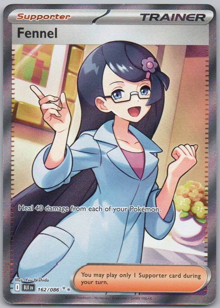 Fennel 162 Holo Trainer Card - Black Bolt